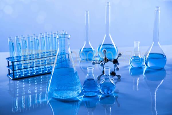 实验室烧杯 医学研究与试验发展的蓝色基石